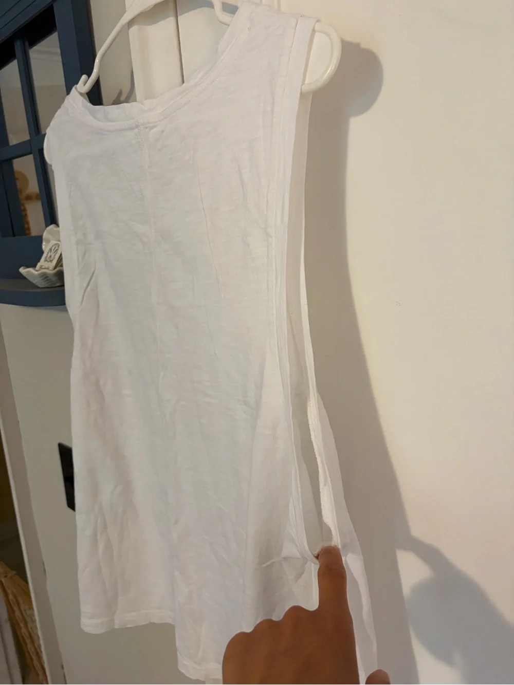 J. Crew White Sleeveless Tank Top